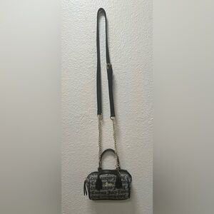 Juicy Couture Black and Gold Mini Crossbody Bag